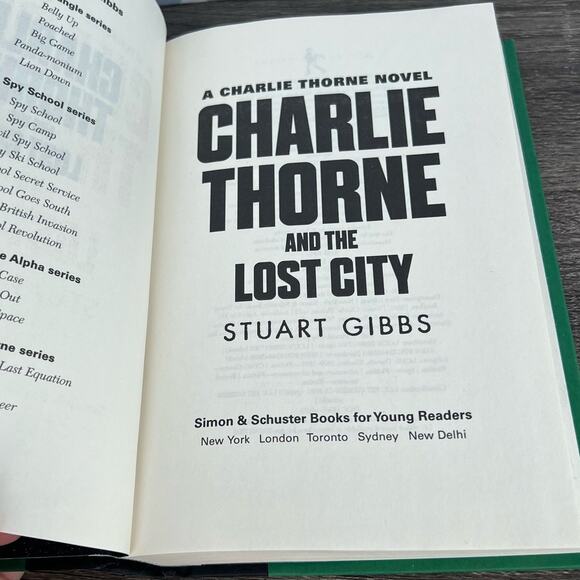 Charlie Thorne and the Lost City by Stuart Gibbs Hardcover Book Pre-Loved - Picture 1 of 7